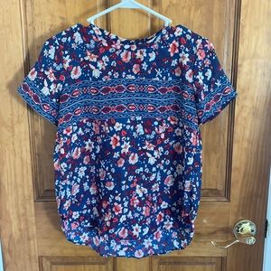 LOFT Floral Top Blouse